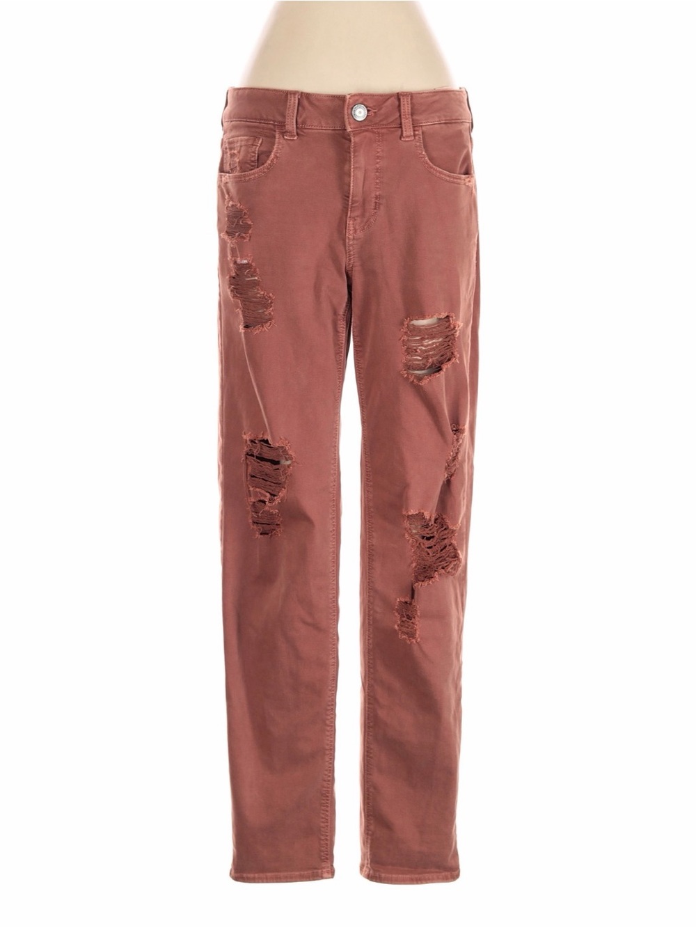 American Eagle 00 Regular Distressed Jeans